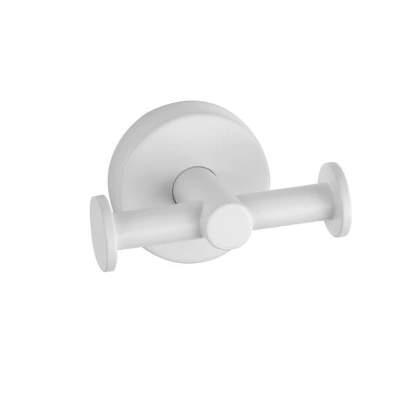 Άγκιστρο διπλό Karag Uno 122266 Ματ Λευκό 9x5,5x6cm