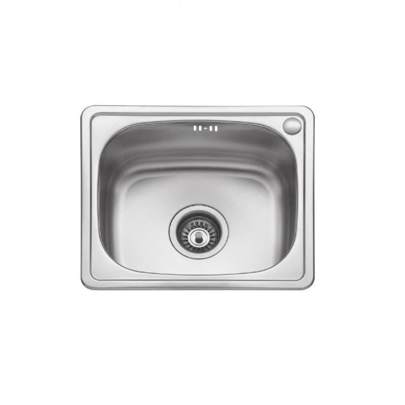 Νεροχύτης κουζίνας ανοξείδωτος Karag BL-603 Inox Σατινέ 44×38 (ένθετος) (χωρίς βαλβίδες σωληνώσεις και σιφόνι) - 1