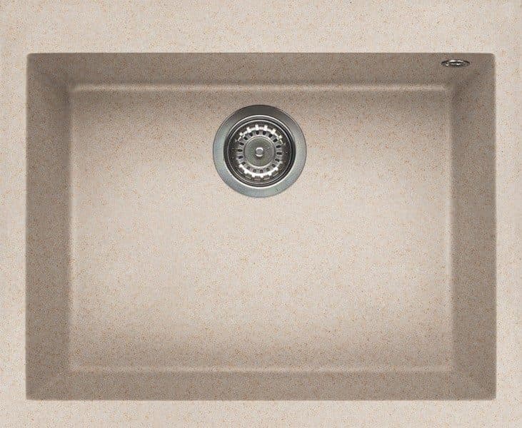 Νεροχύτης κουζίνας γρανιτένιος Elleci Quadra 110 Avena 51 61×50 (υποκαθήμενος & ένθετος)