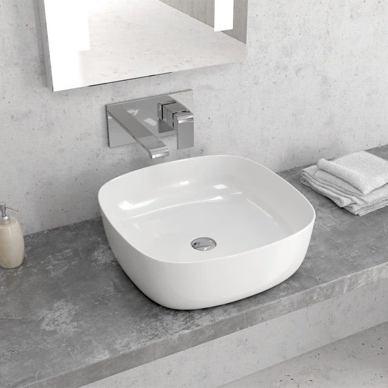 Νιπτήρας επιτραπέζιος Karag LT 2144 Λευκό 41x41