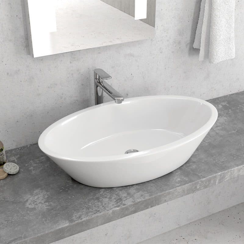 Νιπτήρας επιτραπέζιος Karag LT 3043 Λευκό 70x40