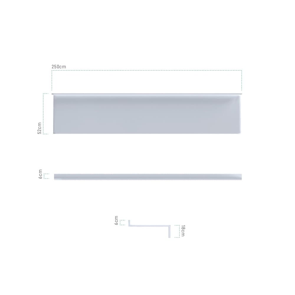 Πάγκος Μπάνιου Sanitec Monobloc 710 Bench 100-250cm - 2