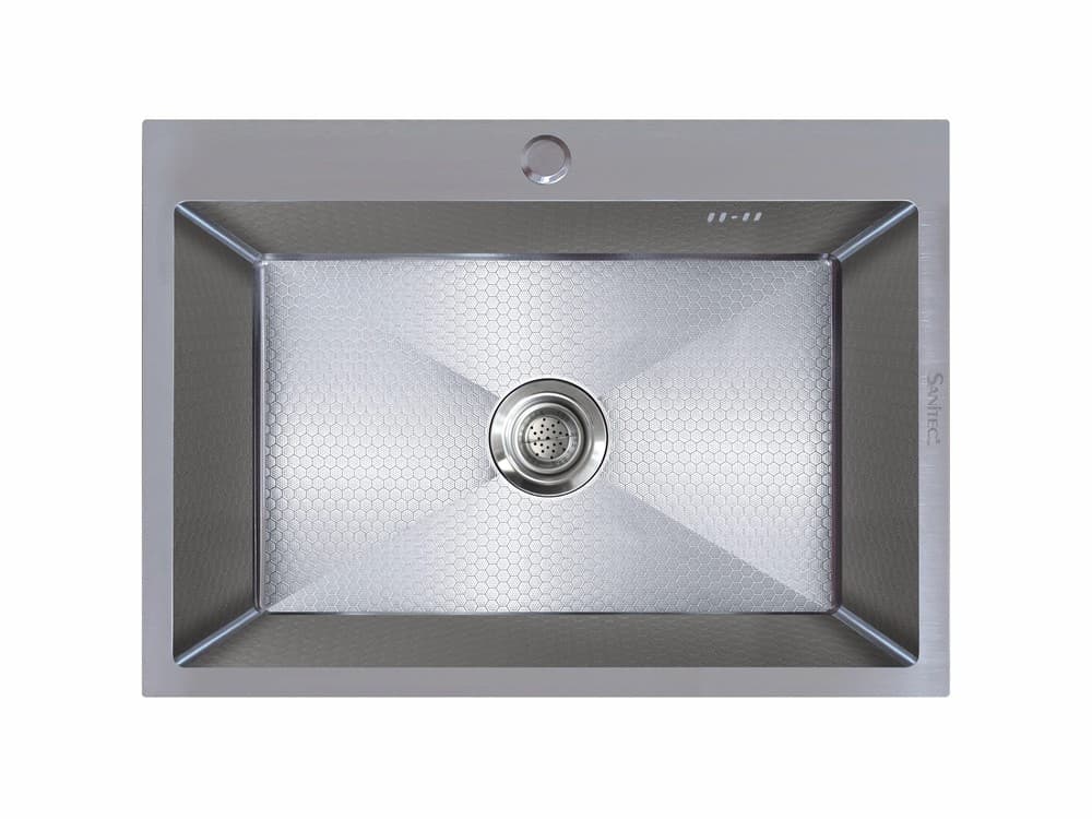 Νεροχύτης κουζίνας ανοξείδωτος Sanitec Vision 6050HS Inox Κυψέλη 60×50 (επικαθήμενος / υποκαθήμενος)