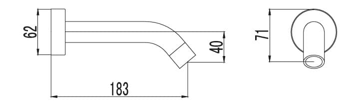 Στόμιο Ντους Karag Praxis 8P Χρώμιο 18,3cm - 2