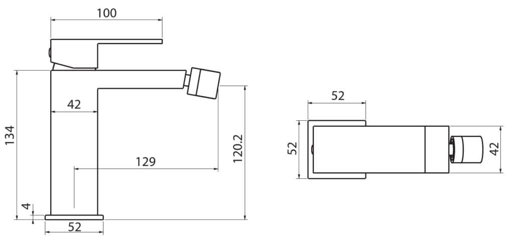 Μπαταρία Μπιντέ Karag Delos FV11B299-CP Χρώμιο - 2