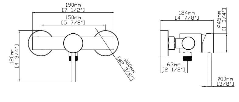 Μπαταρία Ντους Karag Artemis SO903F11-O Χρυσό - 2