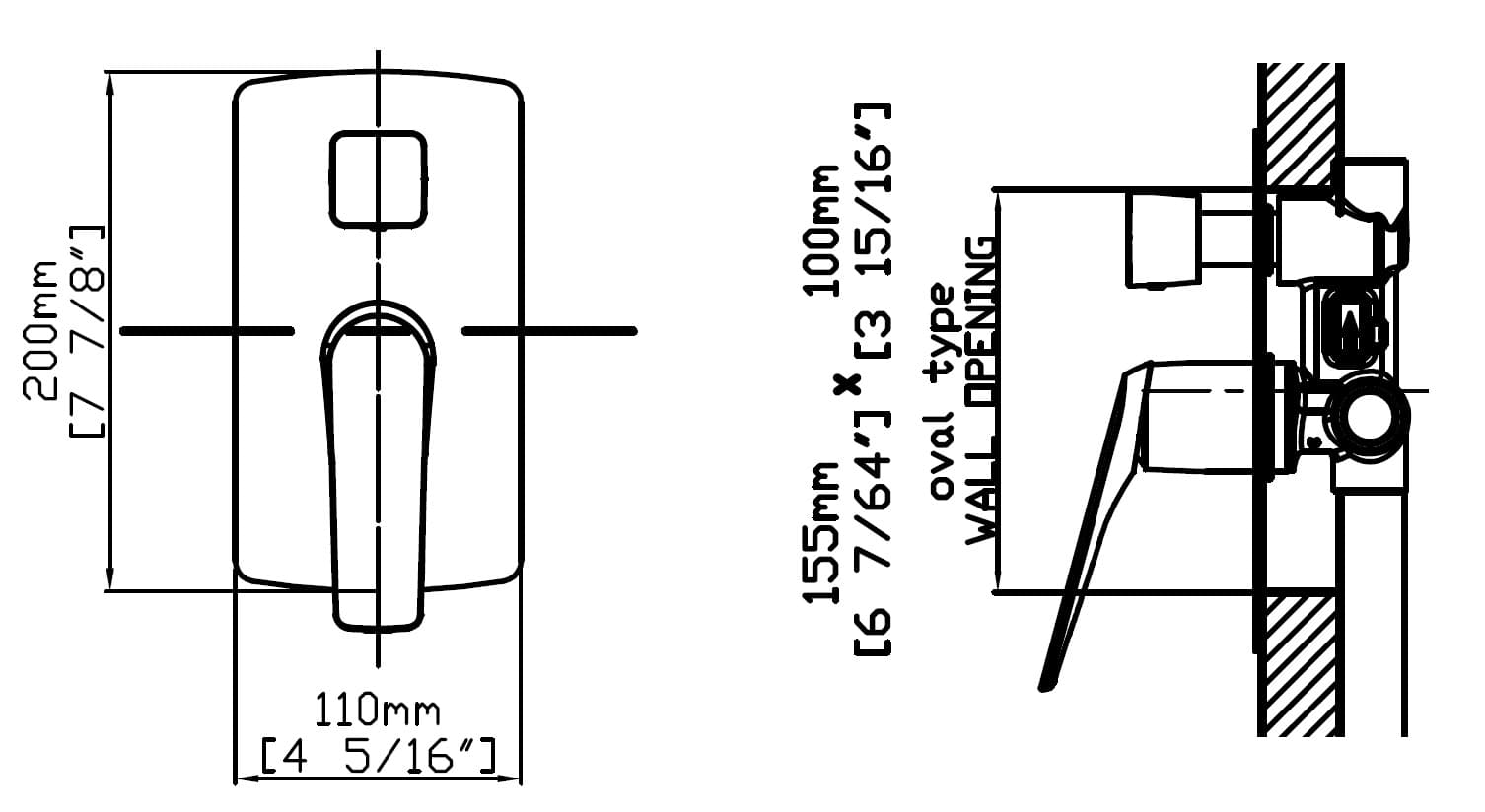 Μίκτης Εντοιχισμού 2 εξόδων Karag Lea SO050A22-GM Gun Metal - 2