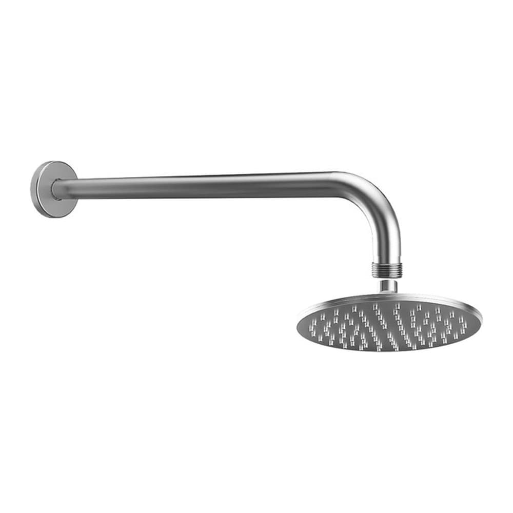 Κεφαλή Ντους Φ20cm με Βραχίονα Τοίχου Karag H13801-S + AC00903-S Σατινέ