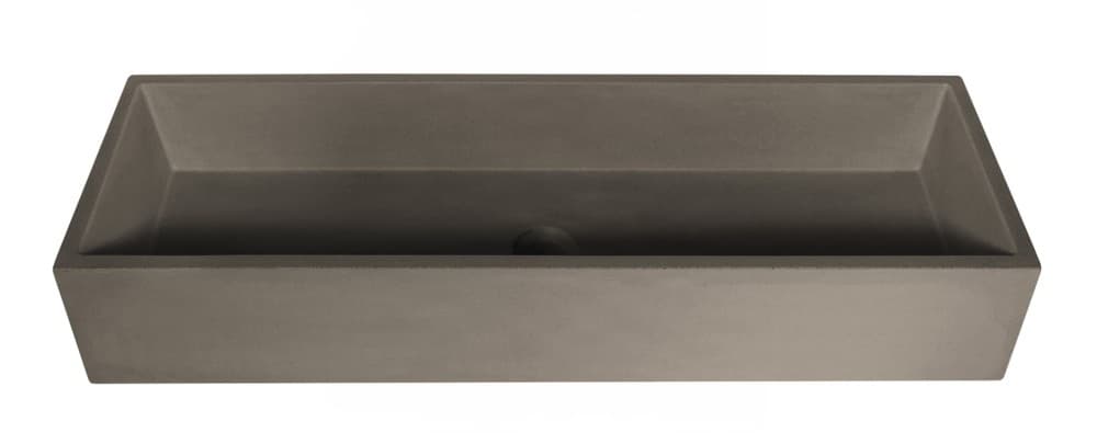 Νιπτήρας επιτραπέζιος Urbi et Orbi Immissio 90 Anthracite 90×31×15cm