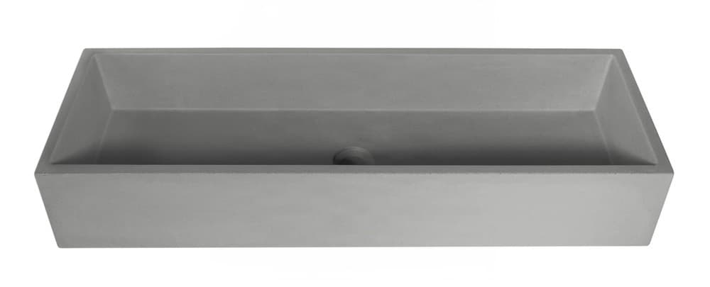 Νιπτήρας επιτραπέζιος Urbi et Orbi Immissio 90 Medium Grey 90×31×15cm