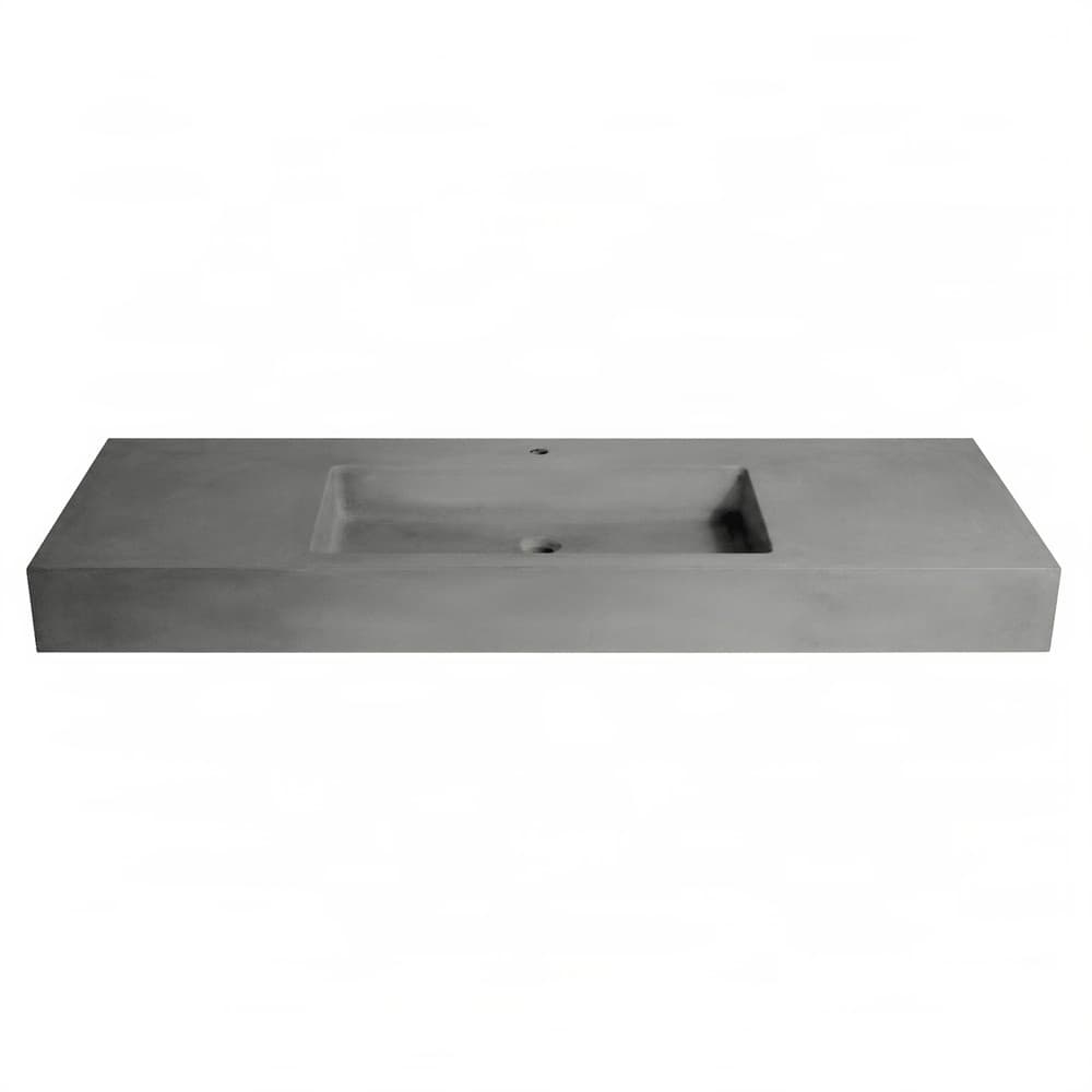 Νιπτήρας κρεμαστός και επίπλου Urbi et Orbi Plura Uni Dark Grey 130×50×12cm