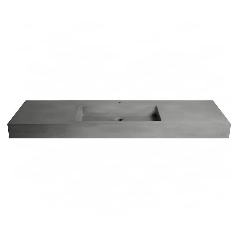 Νιπτήρας κρεμαστός και επίπλου Urbi et Orbi Plura Uni Dark Grey 150×50×12cm