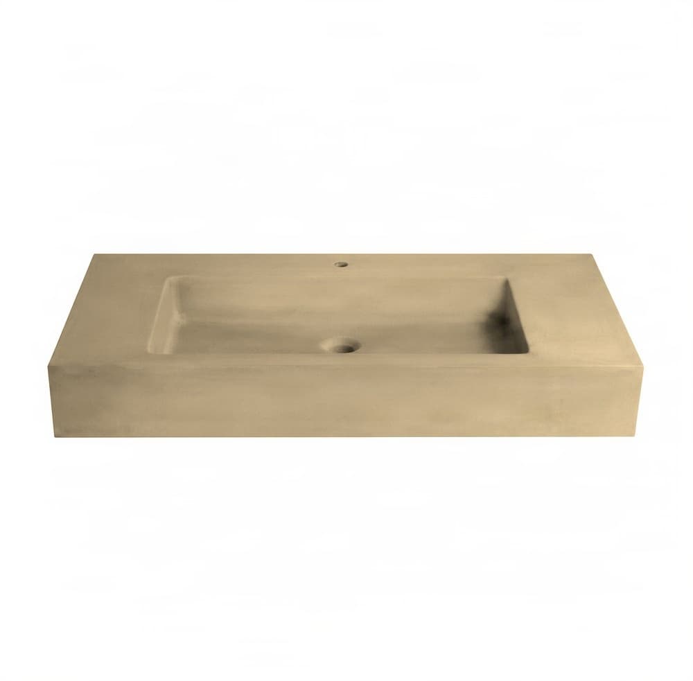 Νιπτήρας κρεμαστός και επίπλου Urbi et Orbi Plura Uni Beige 90×50×12cm