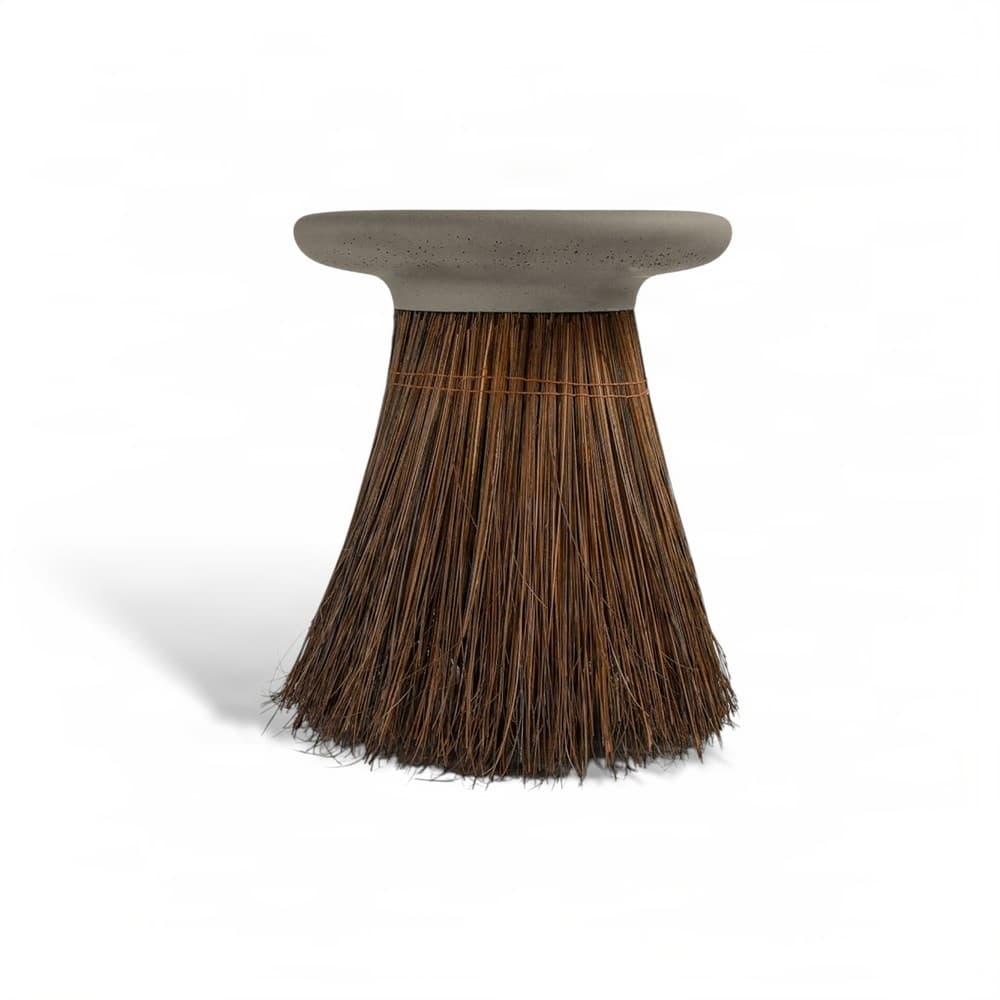 Βοηθητικό Τραπέζι Urbi et Orbi Saroma Sand Anthracite Φ45×55cm