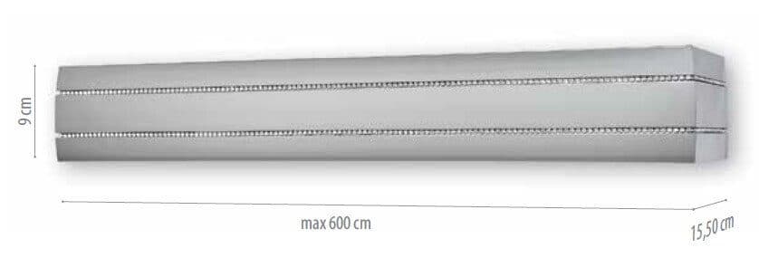 Μετόπη Αλουμινίου Anartisi MT90 Ίνοξ / Στρας Φ90mm - 2