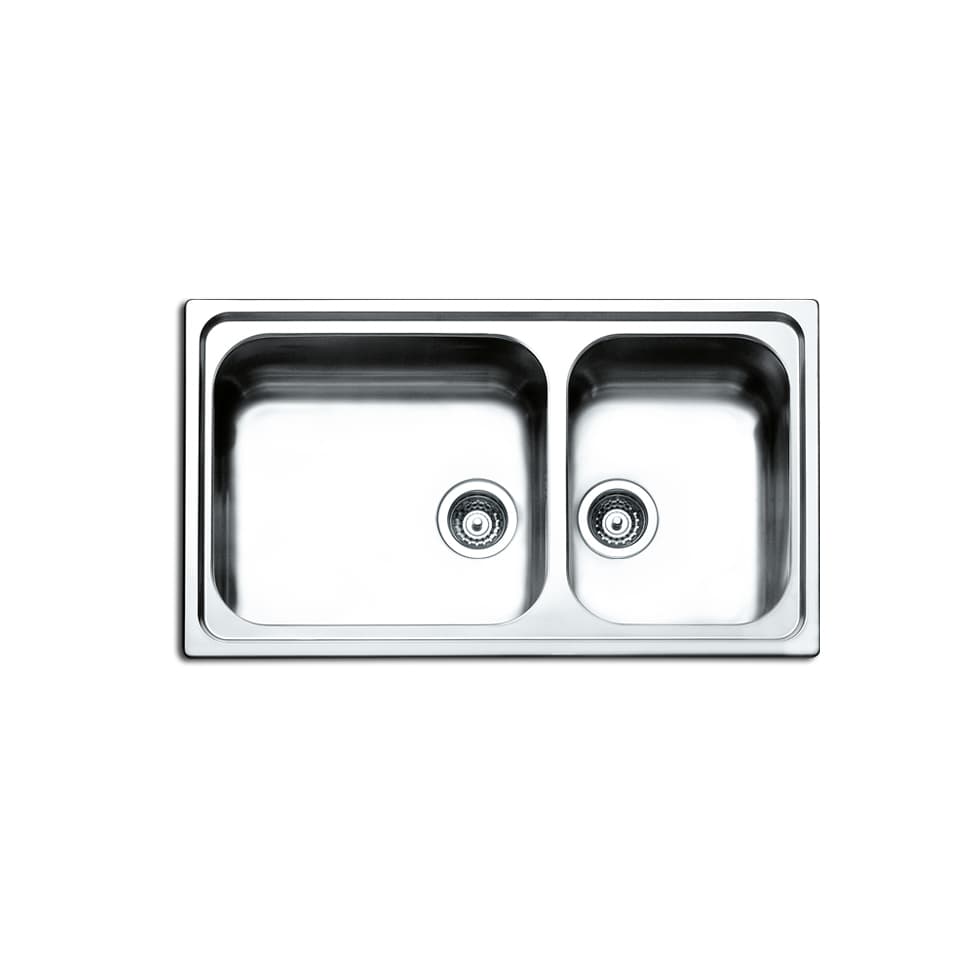 Νεροχύτης κουζίνας ανοξείδωτος Apell Venezia 8320-110 Inox Σατινέ λείο 86×50 (ένθετος)