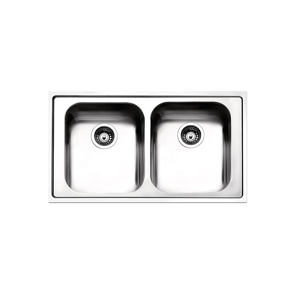 Νεροχύτης κουζίνας ανοξείδωτος Apell Venezia 8330-110 Inox Σατινέ λείο 86×50 (ένθετος)