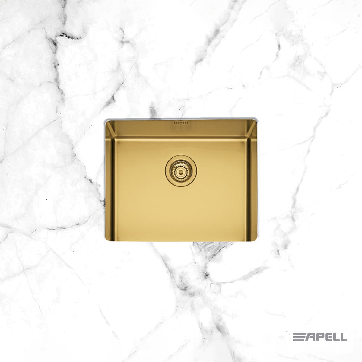 Νεροχύτης κουζίνας Apell Metamorfosis MEM54-211 Gold Brushed PVD 54x44 (υποκαθήμενος)