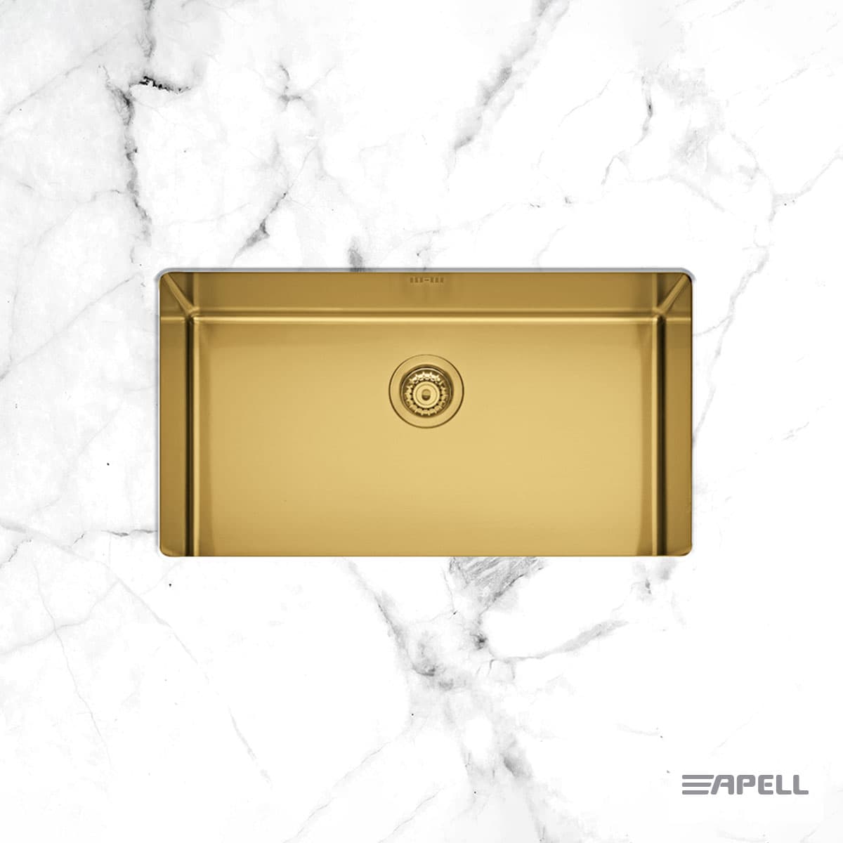 Νεροχύτης κουζίνας Apell Metamorfosis MEM75-211 Gold Brushed PVD 75x44 (υποκαθήμενος)