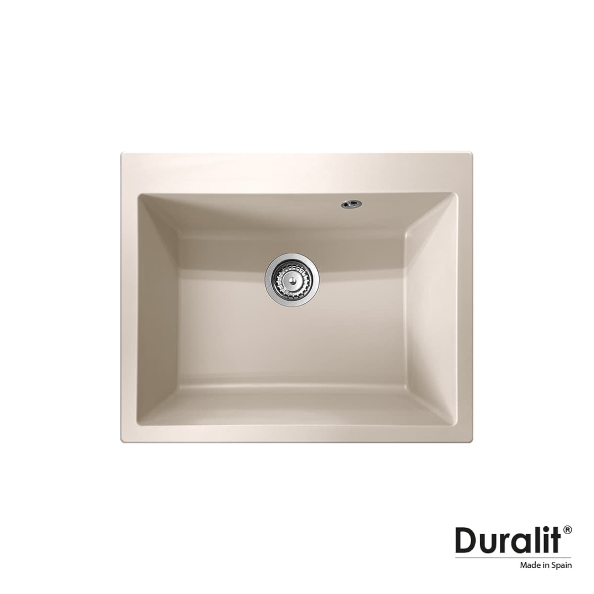 Νεροχύτης κουζίνας συνθετικός Duralit Kz060-500 Beige 60×50 (ένθετος)