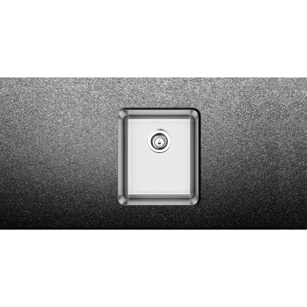 Νεροχύτης κουζίνας ανοξείδωτος Fortinox Squadro 28034-110 Inox Σατινέ λείο 38×44 (υποκαθήμενος)