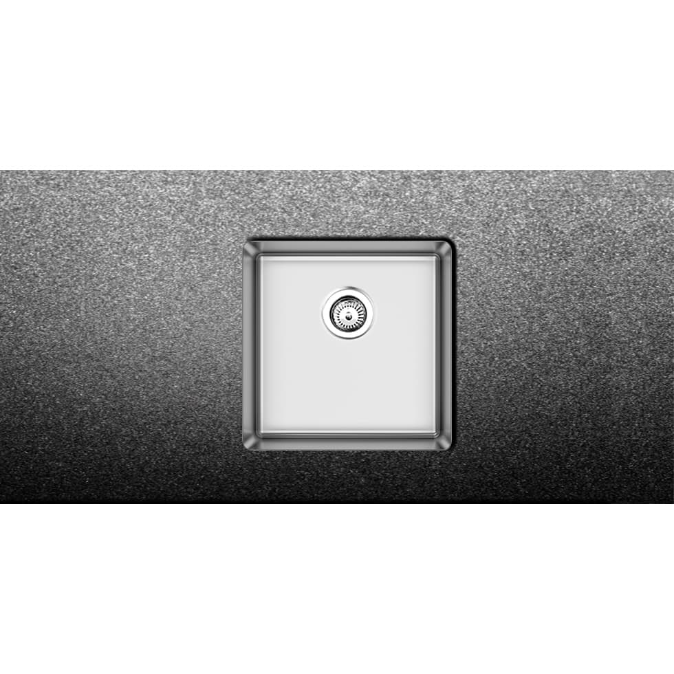 Νεροχύτης κουζίνας ανοξείδωτος Fortinox Squadro 28040-110 Inox Σατινέ λείο 44×44 (υποκαθήμενος)