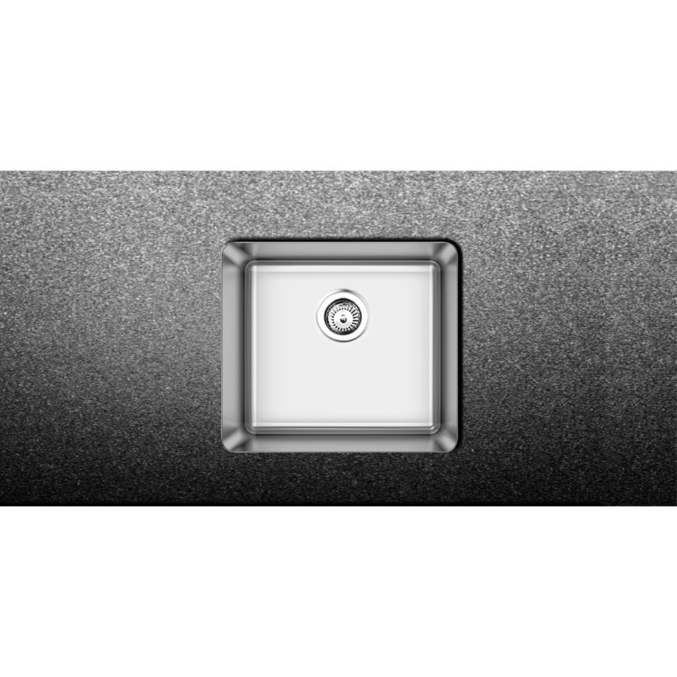 Νεροχύτης κουζίνας ανοξείδωτος Fortinox Squadro 28045-110 Inox Σατινέ λείο 49×44 (υποκαθήμενος)