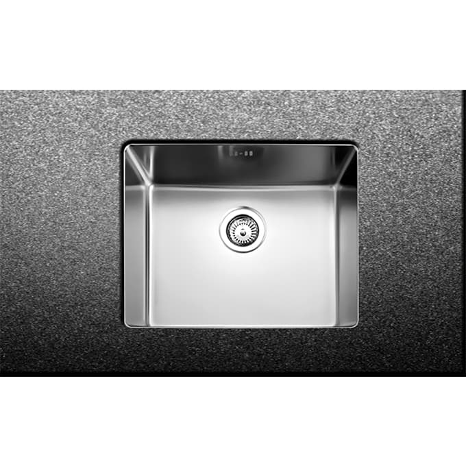 Νεροχύτης κουζίνας ανοξείδωτος Fortinox Squadro 28055-110 Inox Σατινέ λείο 54×44 (υποκαθήμενος)