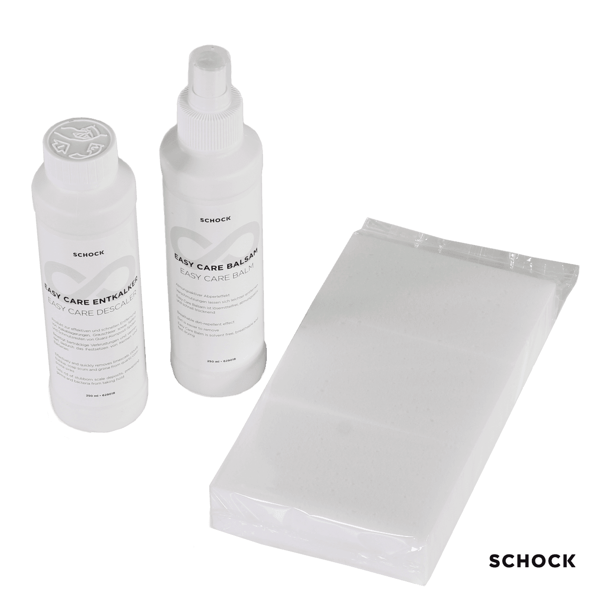 Easy Care Set Schock 629735 2 x Μπουκαλάκια 250ml + 3 Magic sponge (για γρανιτένιο νεροχύτη)