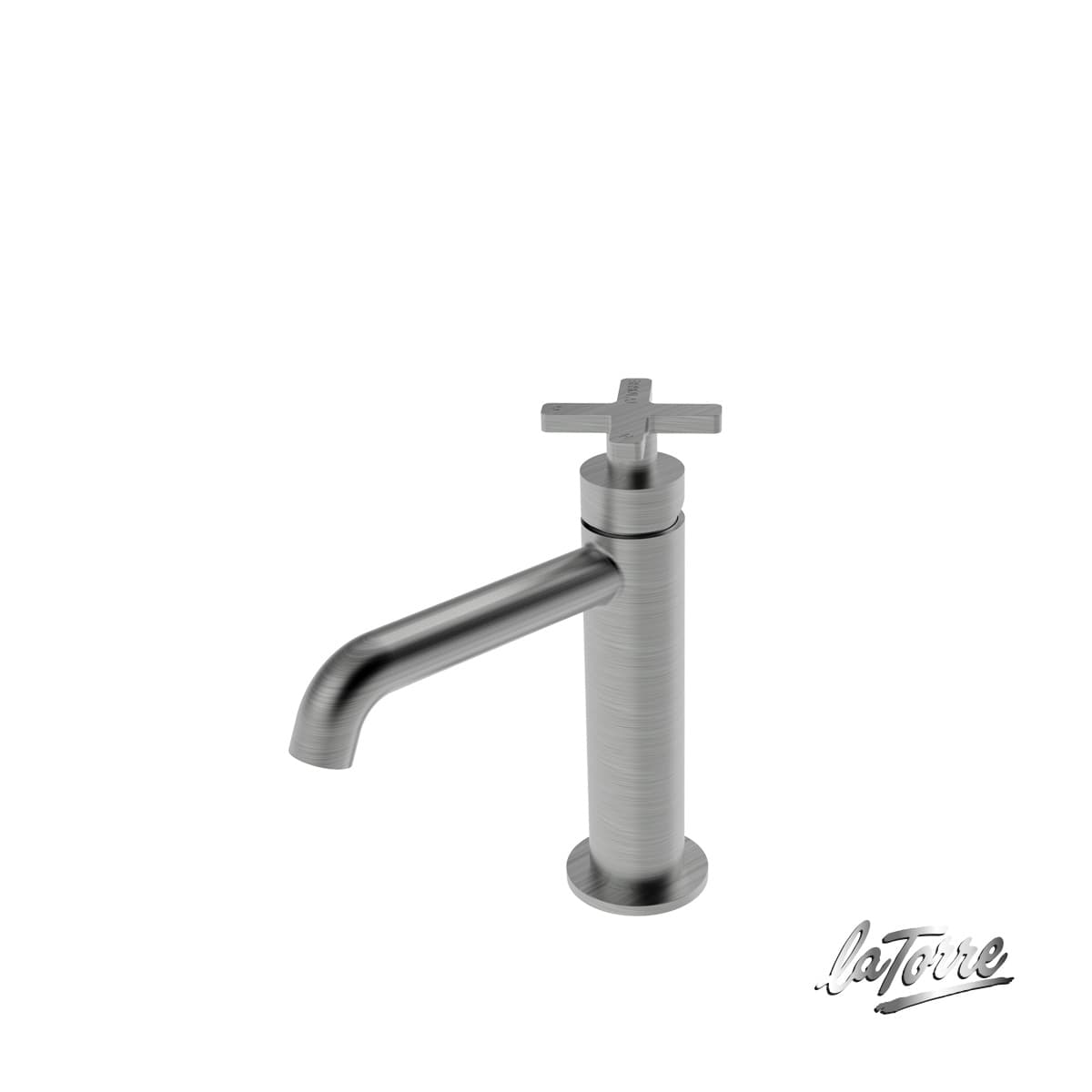 Μπαταρία Νιπτήρος La Torre Elle Cross 38004-110 Inox Brushed