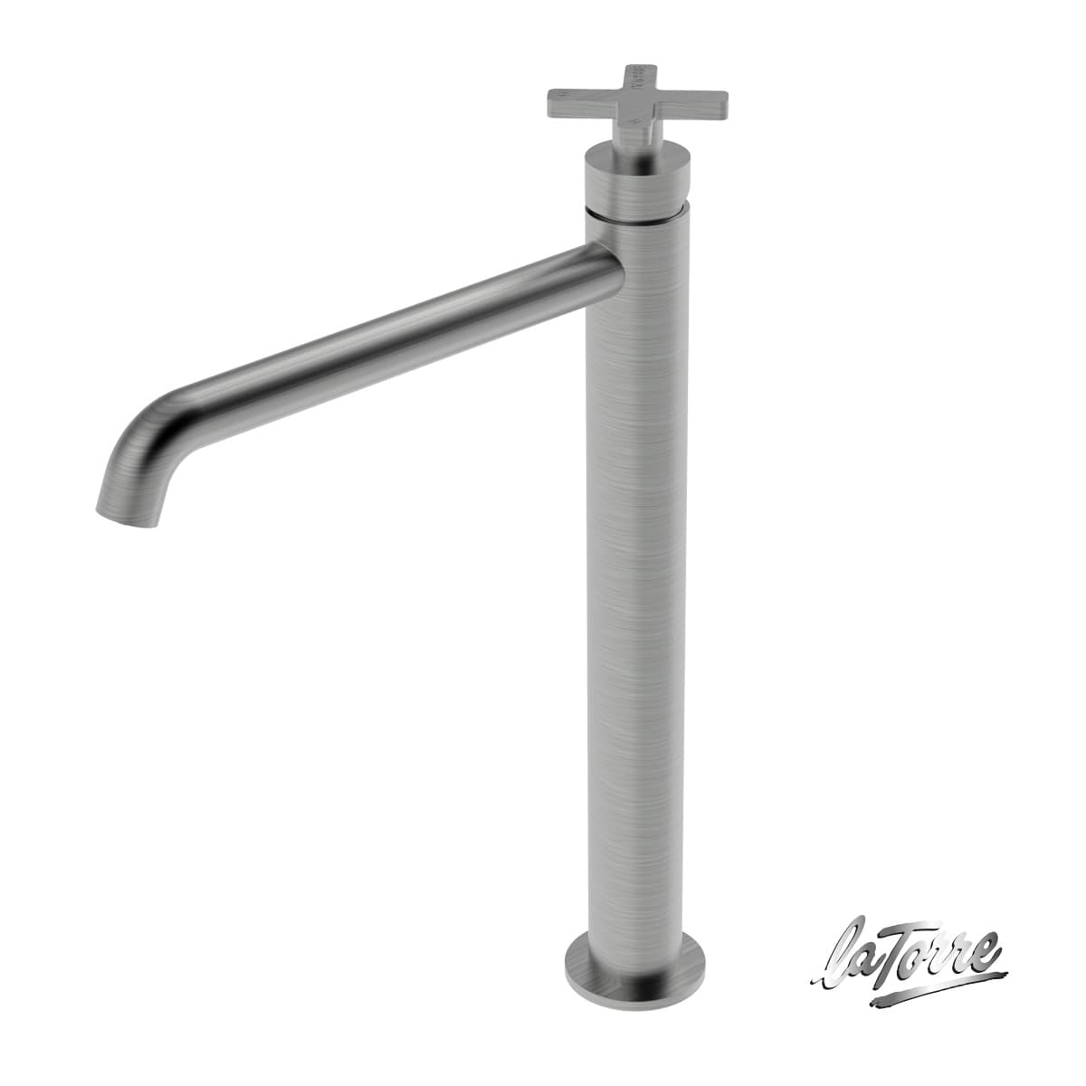 Μπαταρία Νιπτήρος Ψηλή La Torre Elle Cross 38016-110 Inox Brushed