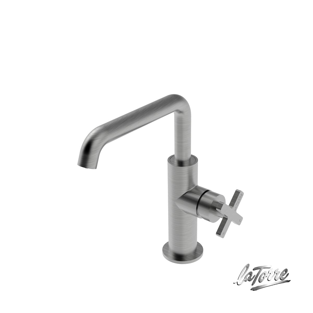 Μπαταρία Νιπτήρος La Torre Elle Cross 38020-110 Inox Brushed