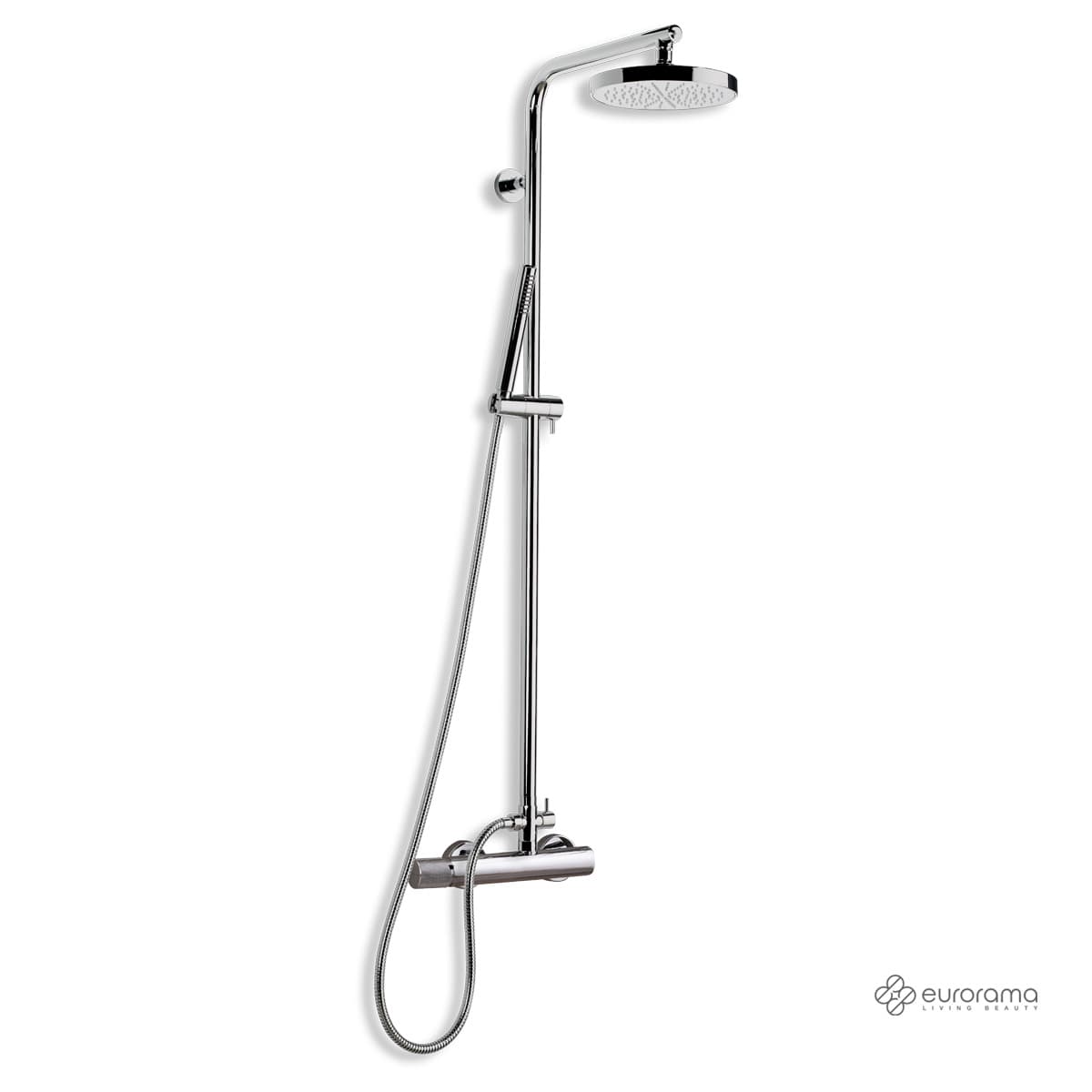 Κολώνα Ντους με Μπαταρία Eurorama Eletta Tecno 167066-100 Χρώμιο