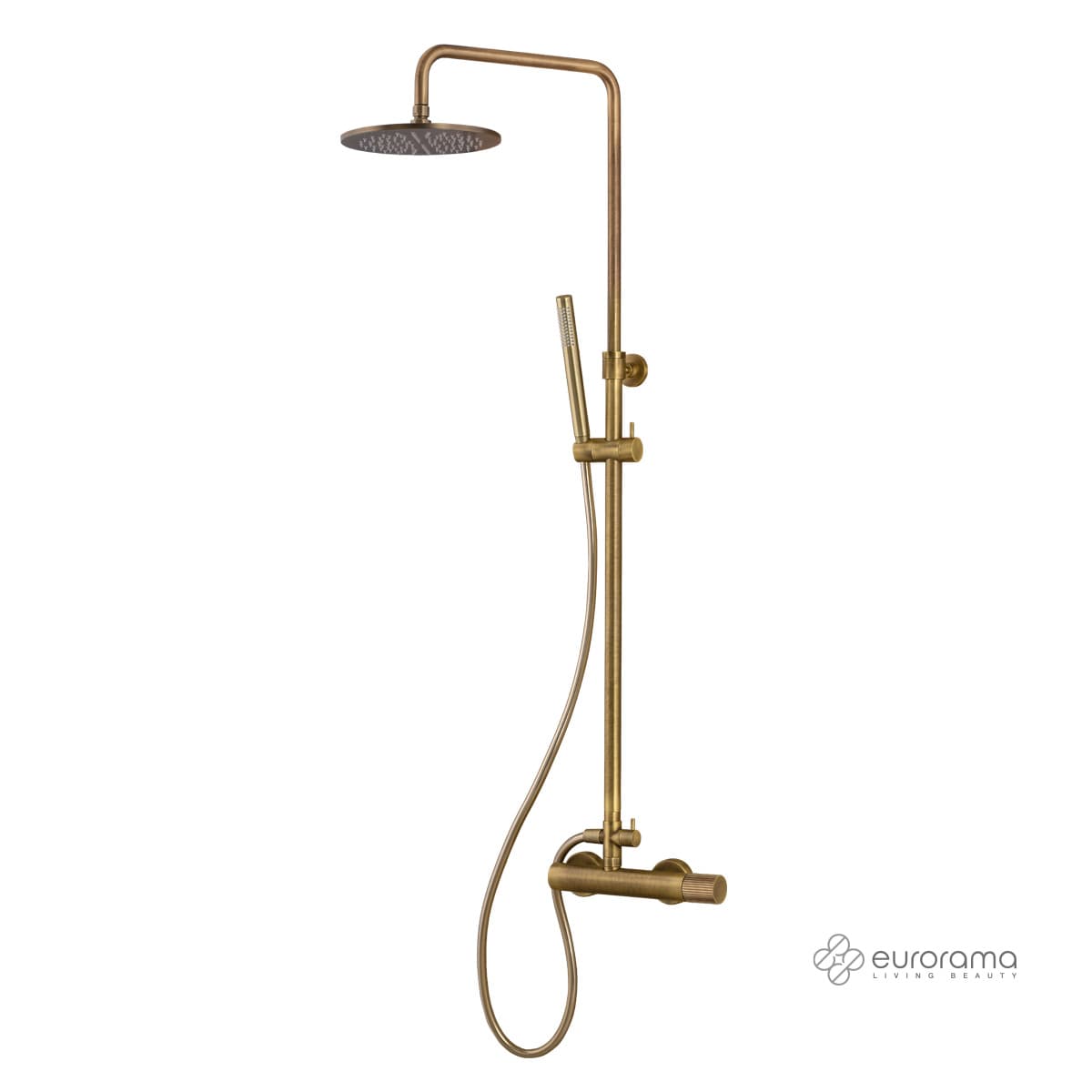 Κολώνα Ντους με Μπαταρία Eurorama Oso 178065-221 Bronze Brushed