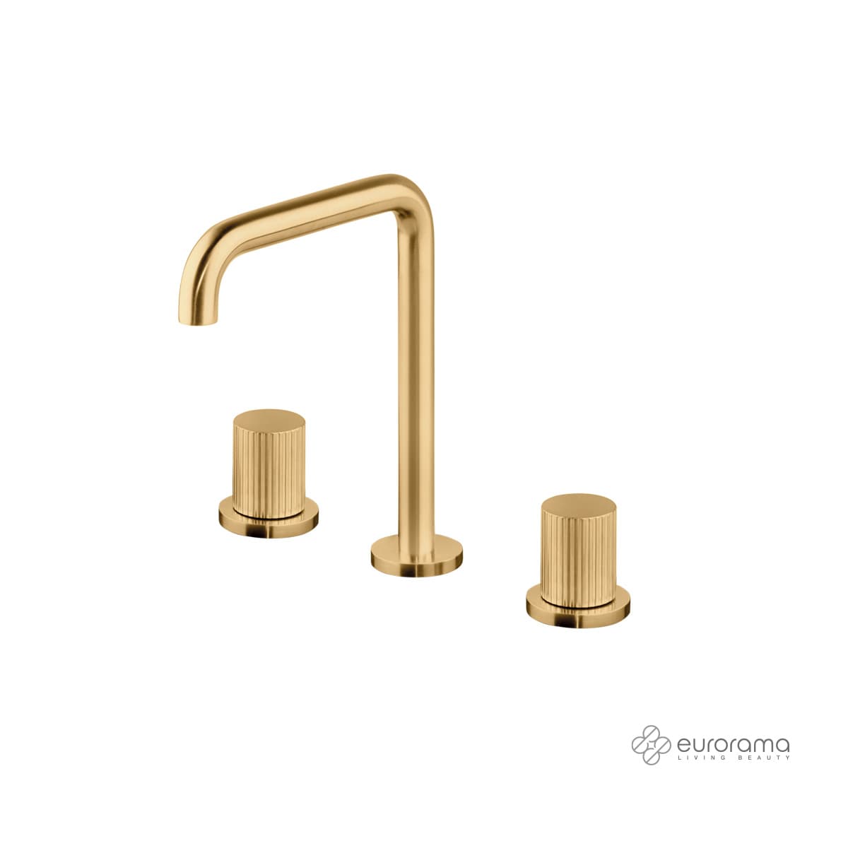 Μπαταρία Νιπτήρος Eurorama Oso 178331-201 Light Gold Brushed (3 οπών)