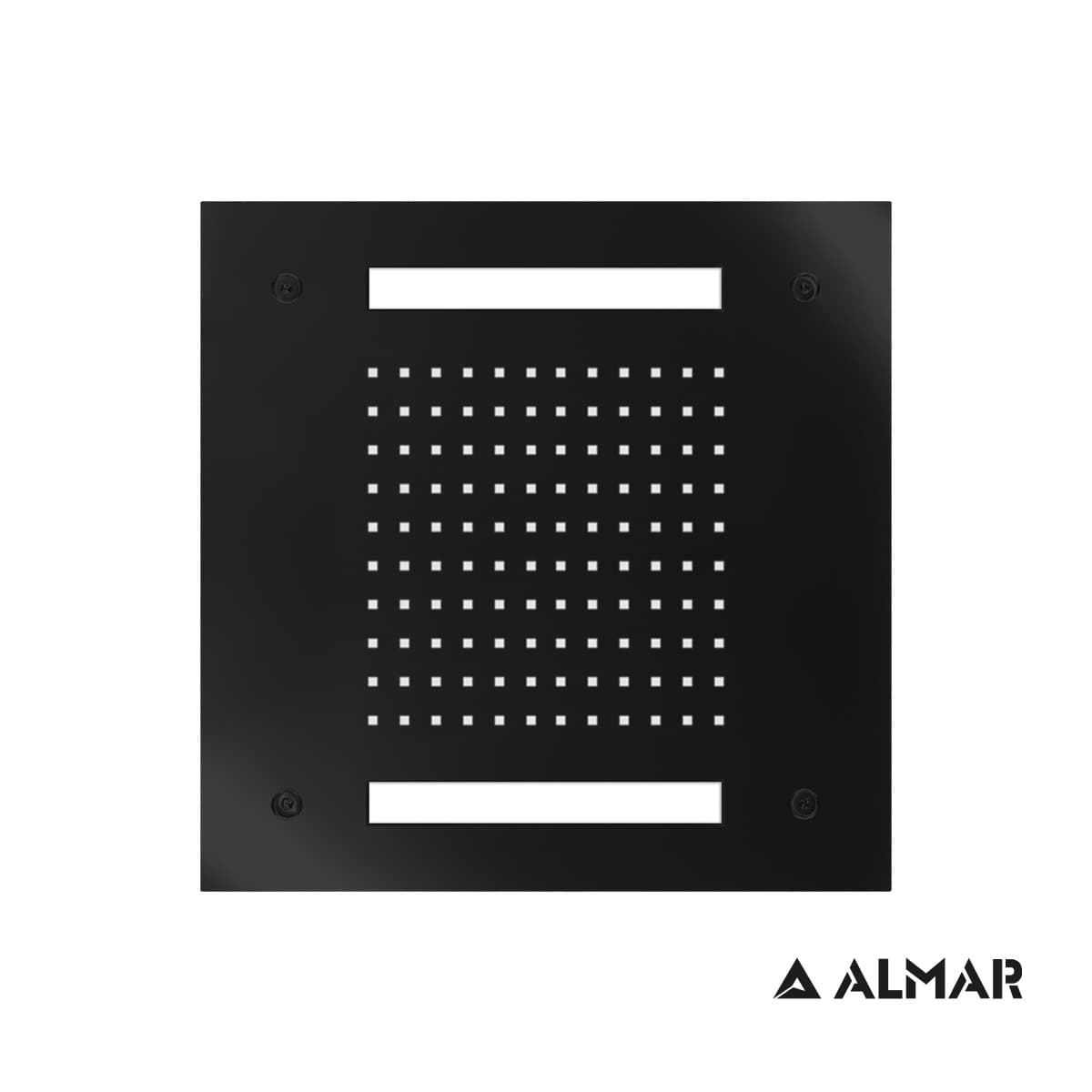 Κεφαλή Ντους Οροφής Εντοιχισμού Almar E044172-400 Easy Light Τemptation με Χρωματοθεραπεία Ματ Μαύρο 30x30cm