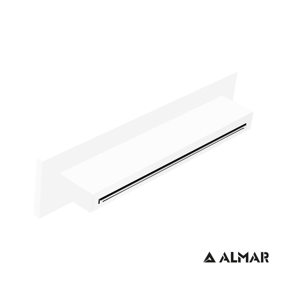Καταρράκτης Ντους Επίτοιχος Almar E044273-300 Ματ Λευκό 29,2x8cm