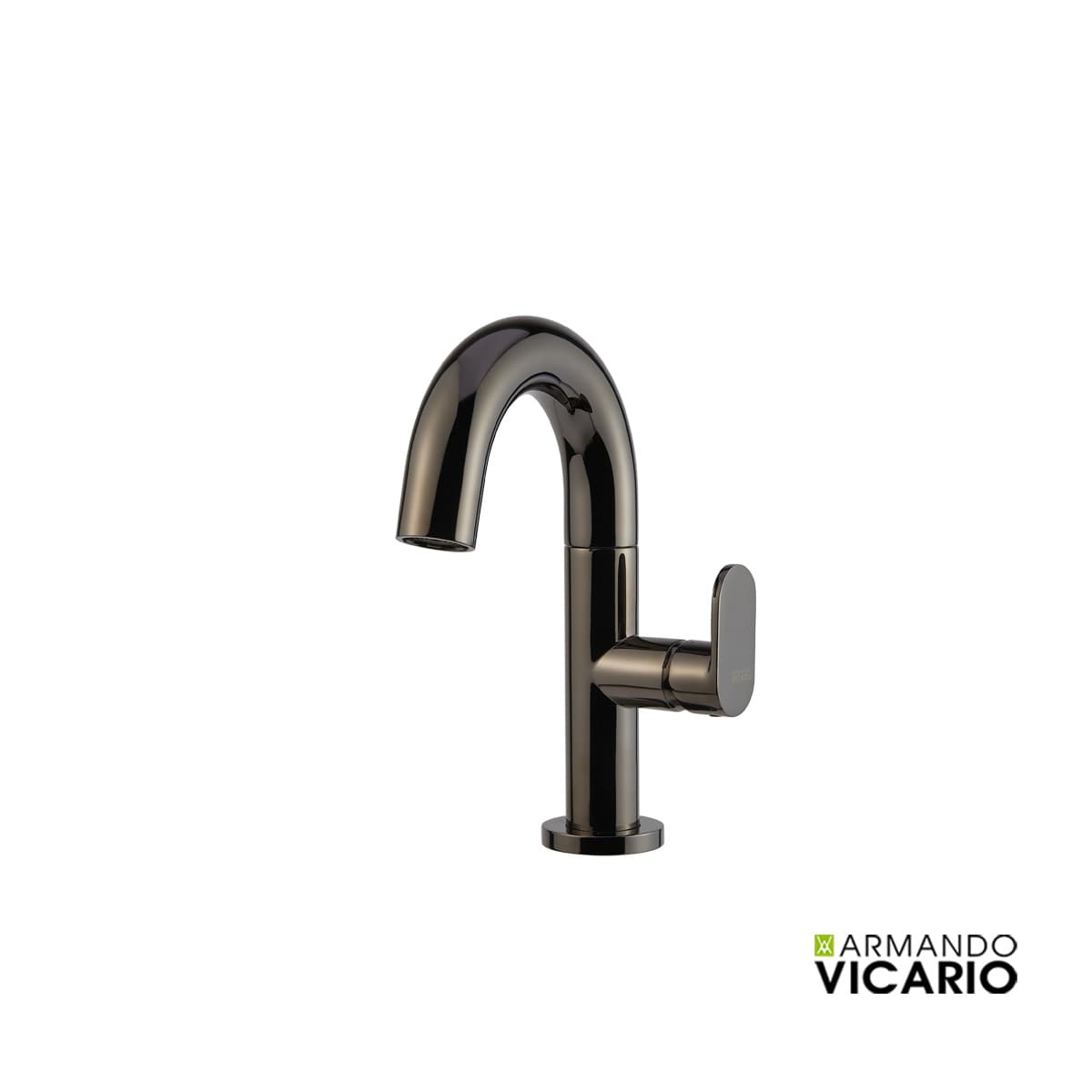 Μπαταρία Νιπτήρος Armando Vicario Slim 500010-405 Black Chrome