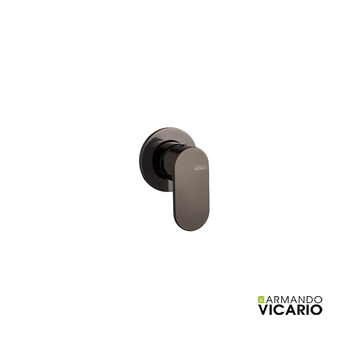 Μίκτης Εντοιχισμού 1 εξόδου Armando Vicario Slim 500050-405 Black Chrome
