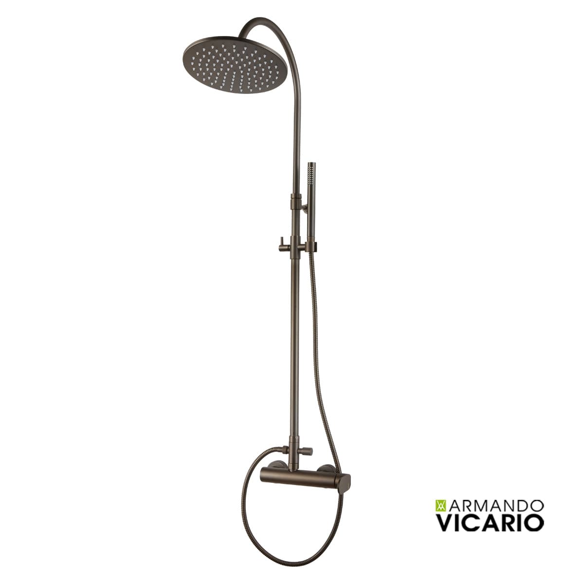 Κολώνα Ντους με Μπαταρία Armando Vicario Slim 500065-541 Tuscany Brass