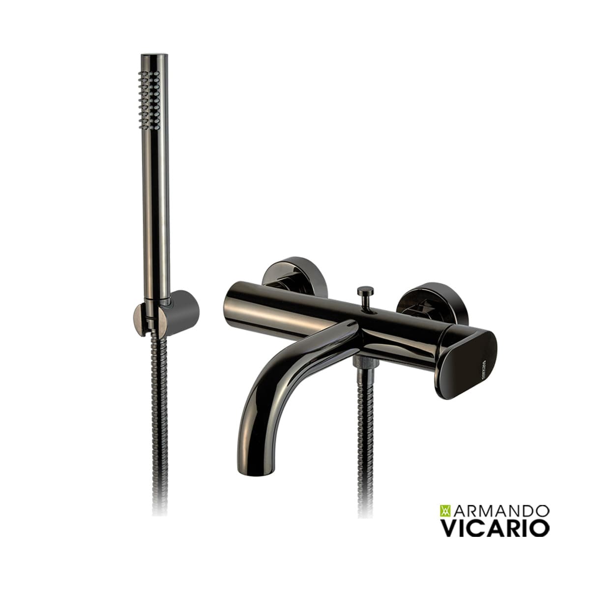 Μπαταρία Λουτρού Armando Vicario Slim 500100-405 Black Chrome