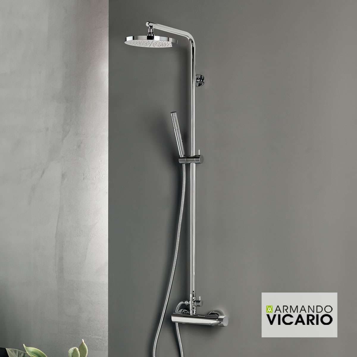 Κολώνα Ντους με Μπαταρία Armando Vicario Industrial 512066-100 Χρώμιο
