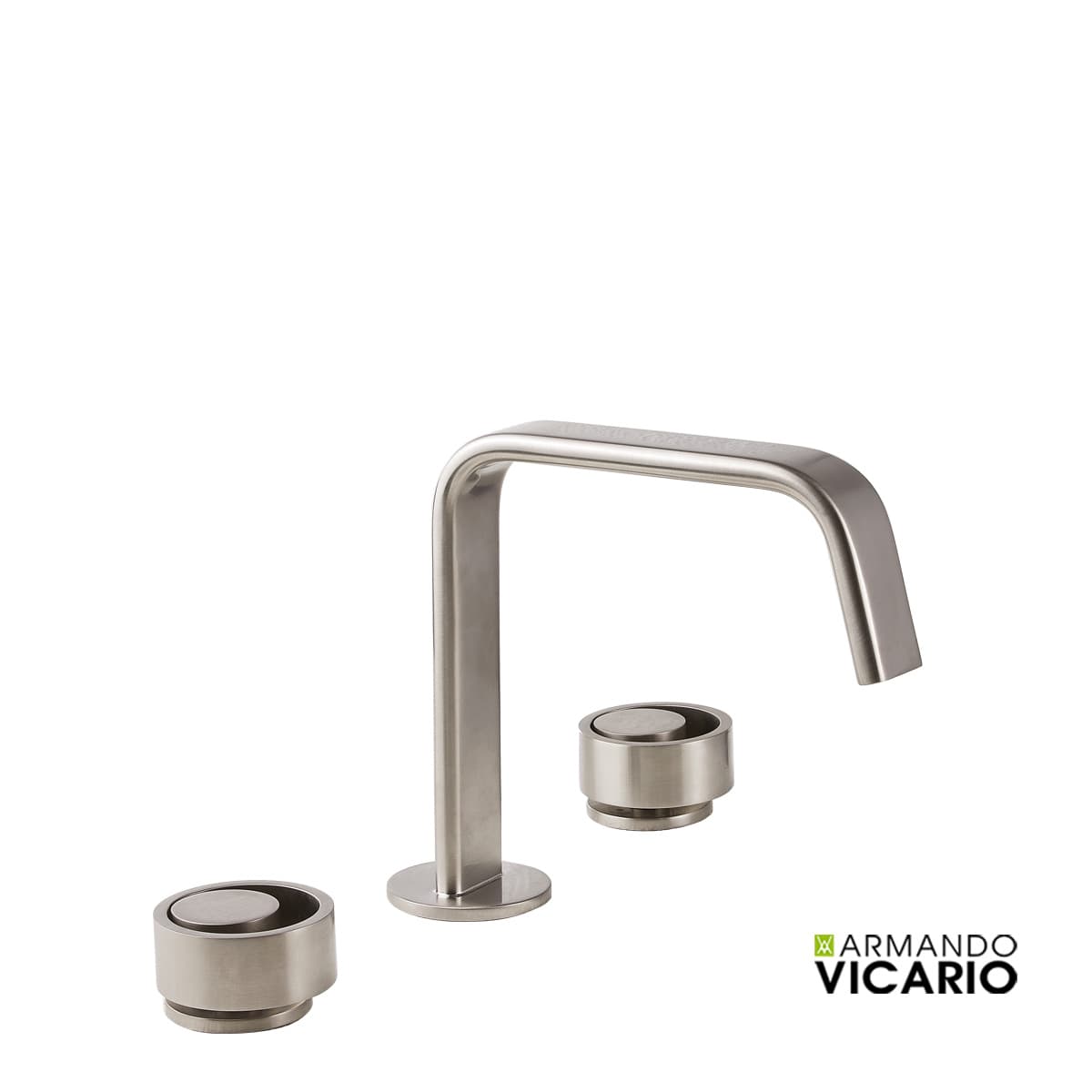 Μπαταρία Νιπτήρος Armando Vicario Halo 515043-110 Inox Σατινέ (3 οπών)