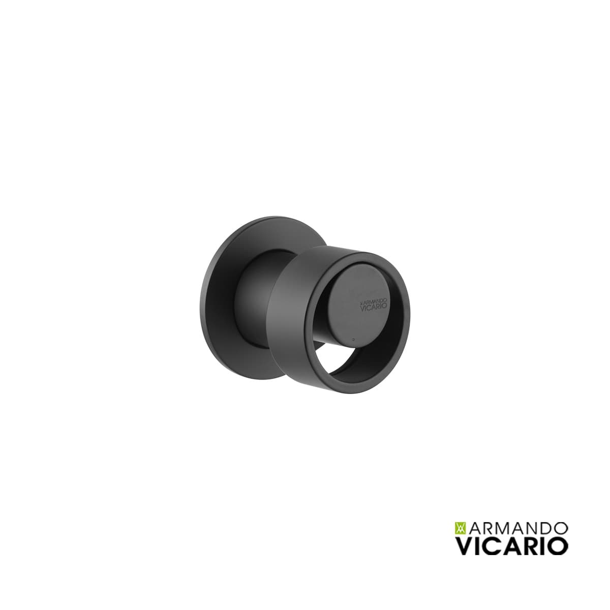 Μίκτης Εντοιχισμού 1 εξόδου Armando Vicario Halo 515050-400 Ματ Μαύρο