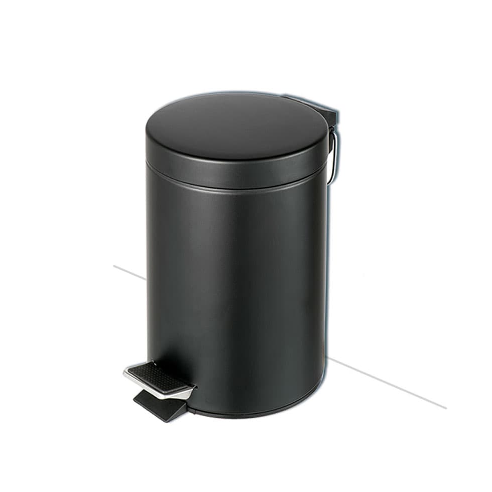 Χαρτοδοχείο Geesa 634-400 3lt Ματ Μαύρο Φ17x26cm