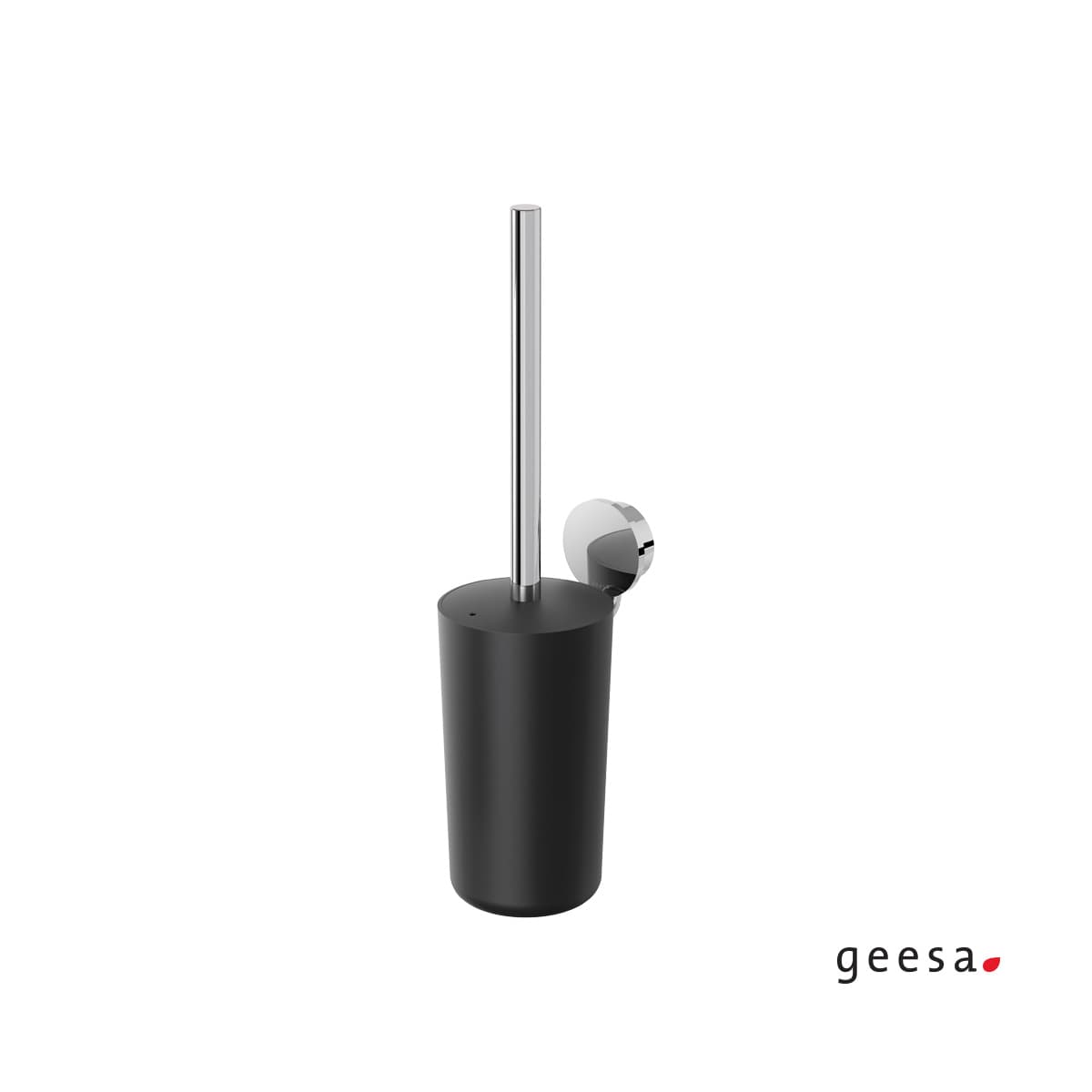Πιγκάλ Επιτοίχιο Geesa Opal 7211-100 Χρώμιο με Μαύρο 9,5x12,6x37,6cm