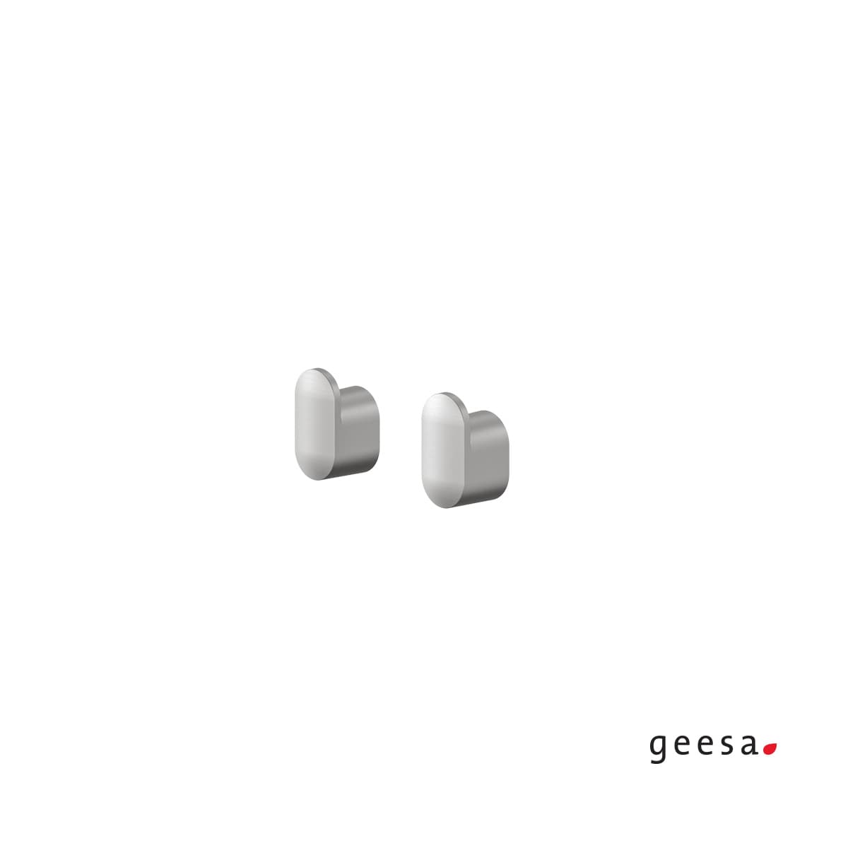 Άγκιστρα (σετ 2 τμχ) Geesa Cooper 800226-110 Inox 1,4x1,6x2,5cm