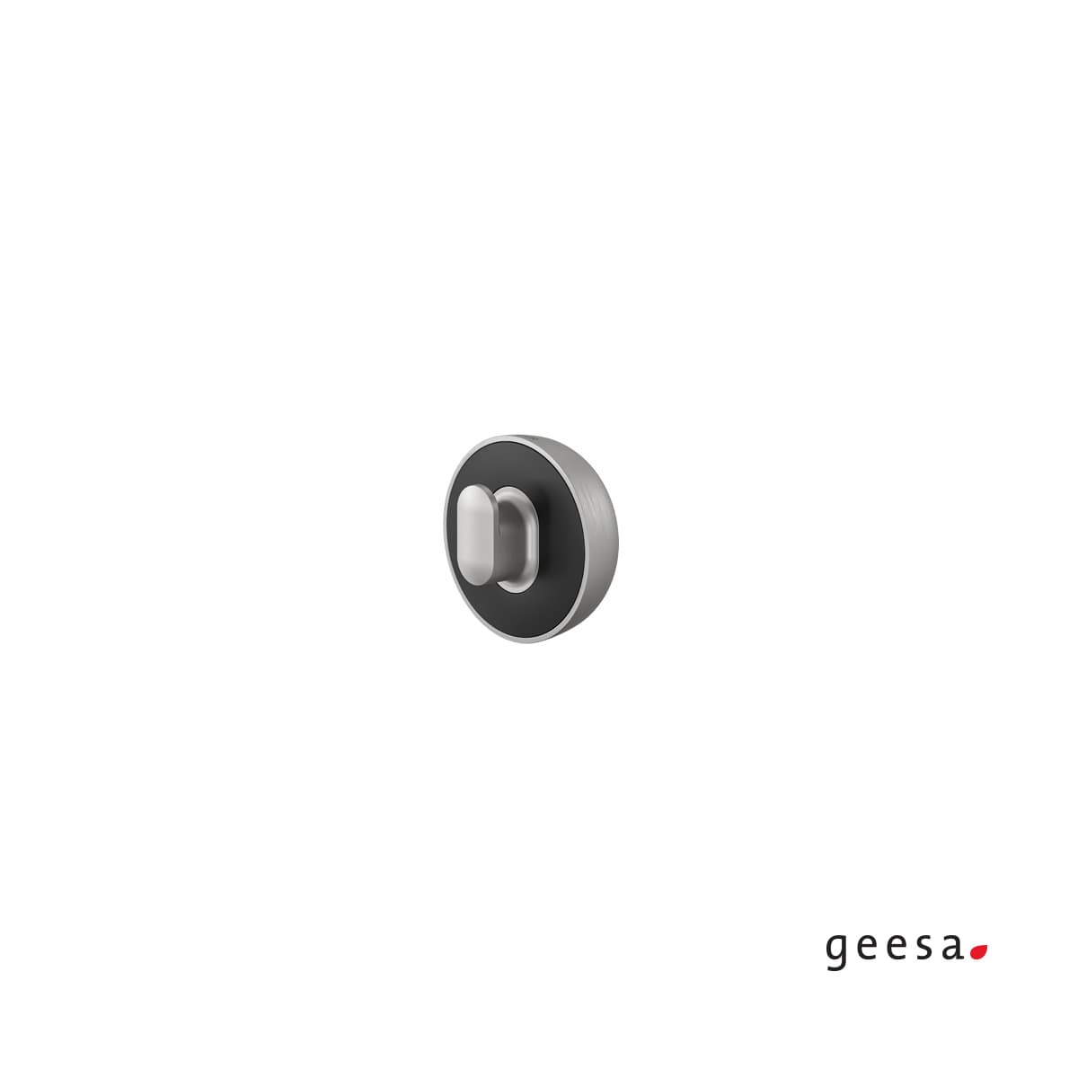 Άγκιστρο μονό Geesa Cooper 800228-110 Inox / Ματ Μαύρο Φ5,2x3cm