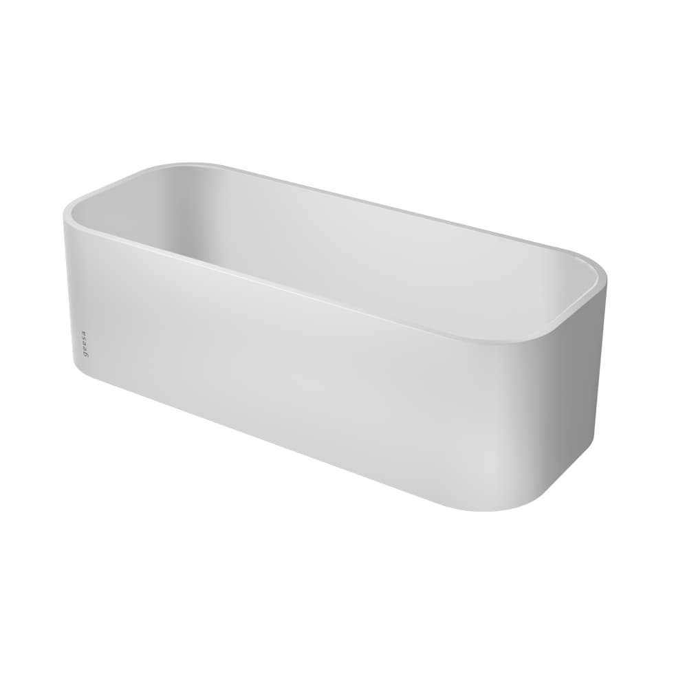 Καλάθι Εταζέρα Geesa 8901-300 Ματ Λευκό 25x11,1x8cm