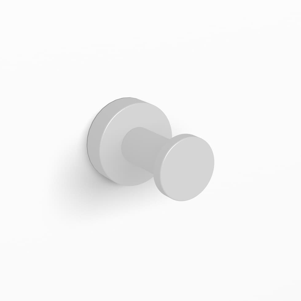 Άγκιστρο μονό Langberger 21108-31A-300 Ματ Λευκό Φ4x4cm
